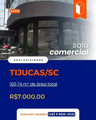Sala Comercial para Aluguel no Centro de Tijucas