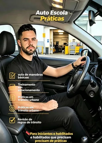 Aulas práticas para aprender dirigir 