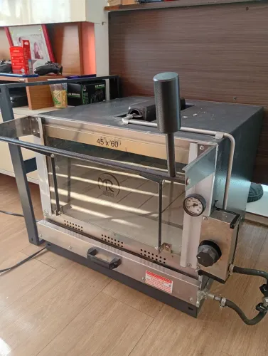 Forno pizza a gás refratário infravermelho Mr fogoes 45x60