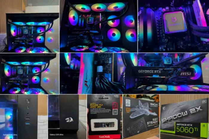 PC Gamer Ryzen5 RTX 5060 TI 1TB M2 Novo com Nota Fiscal e Garantia 