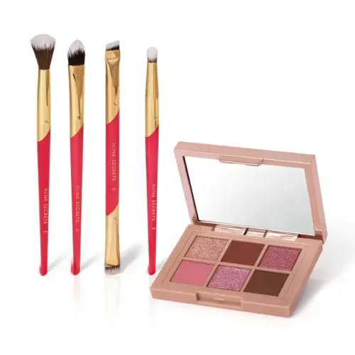 KIT PALETTE SHINE + PINCEIS NIINA SECRETS