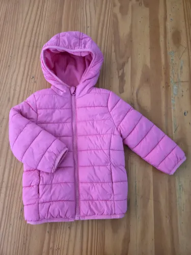 jaqueta puffer rosa baby club 3a