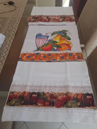 Pano de prato decorado