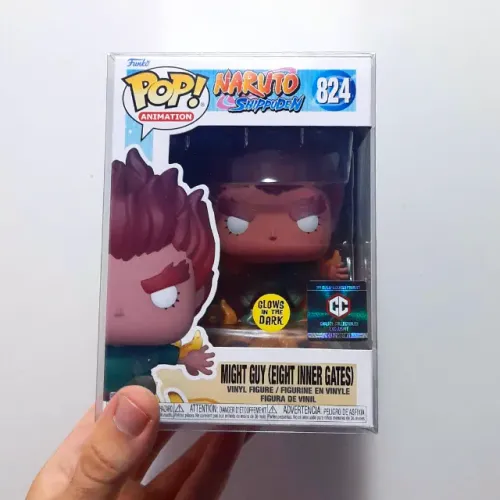 Funko pop Naruto Might Guy Eight Inner Gates Glow in the dark #824 selo chalice