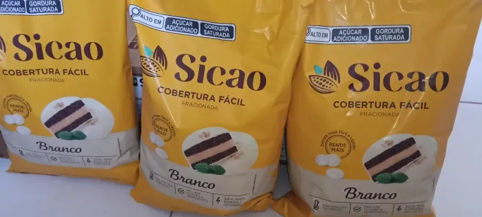 Chocolate branco 1 kilo em gotas Sicao