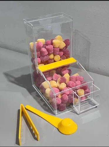 Kit 10 potes de acrílico para açaí + um pegador de brinde