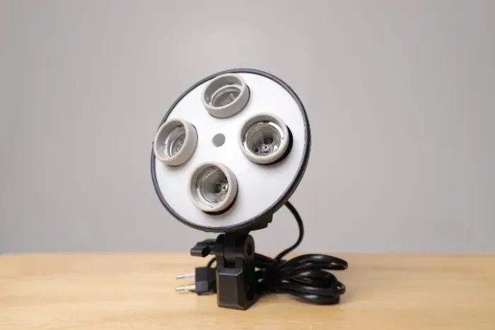 Bocal Quatro Lâmpadas para Sofbox Fotografia Vídeo Youtube