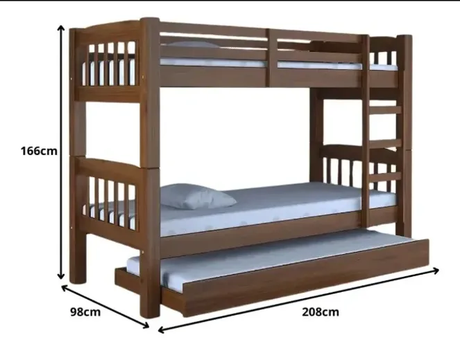 Beliche 100% Madeira, com Cama Auxiliar de "Brinde" + frete grátis até 10 km !!!!!