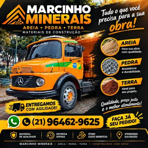 Venda de materiais de construção,areia, pedra terra e aterro limpo