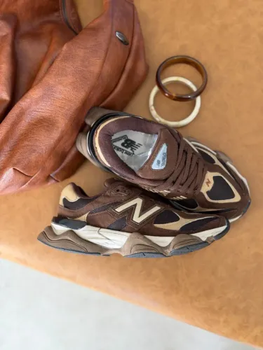 Tênis Casual New Balance 9060 Couro Feminino Café Disponível 34 AO 39 A Pronta Entrega