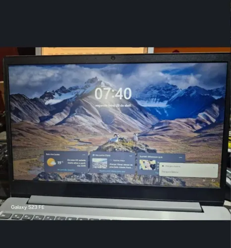 Notebook Lenovo troco TV 65 ou 75 iPhone computador som geladeira duplex bicicleta aro 29.