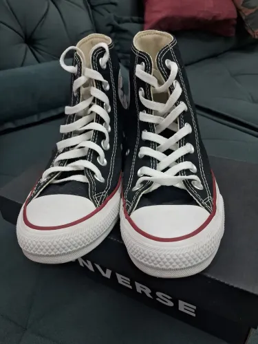 Tênis Converse All Star Preto Cano Alto - Tam 35 (Na Caixa / Usado 1x)