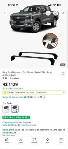 Rack p/ FORD RANGER XLS
