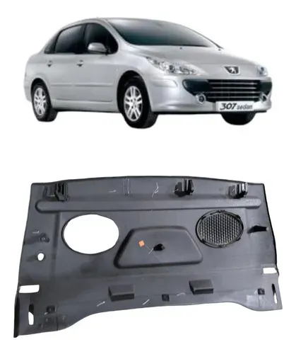 Tampão Bagagito Peugeot 307 Sedan 2007 Preto Preto