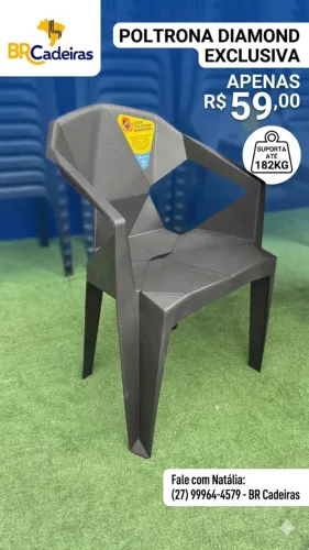 cadeira modelo diamante 182kg 