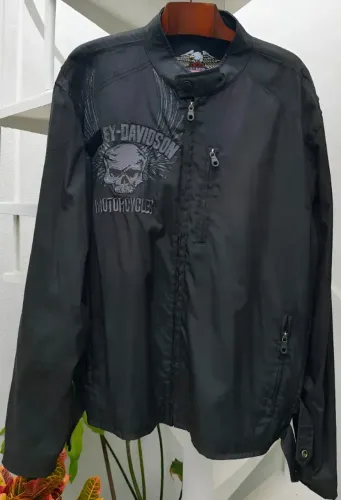 Jaqueta Nylon Harley-Davidson Xl Preta