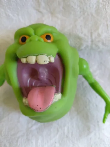Boneco vintage do Geleia (Slimer), o famoso fantasma verde da franquia Os Caça-Fantasmas