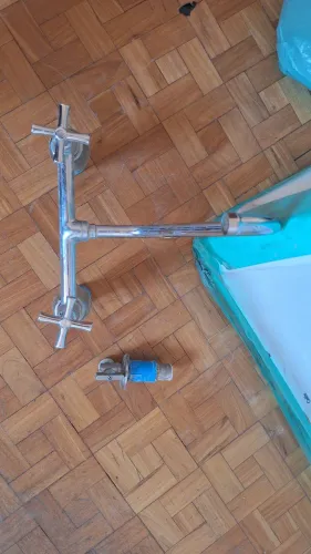 Torneira duplo comando + torneira máquina de lavar