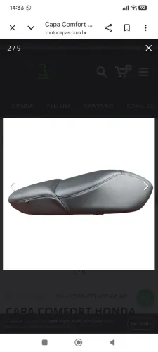 Capa confort Richard motos, moto Biz