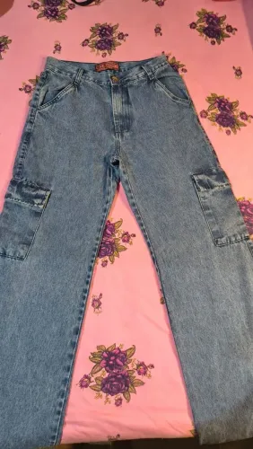 Calça Cargo jeans