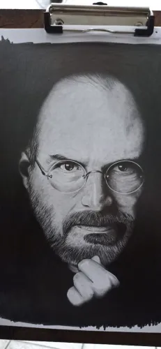 Desenho à mão emoldurado. 