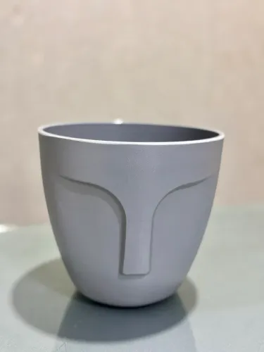 Vaso de Plástico Decorativo com Rosto (Unidade) 
