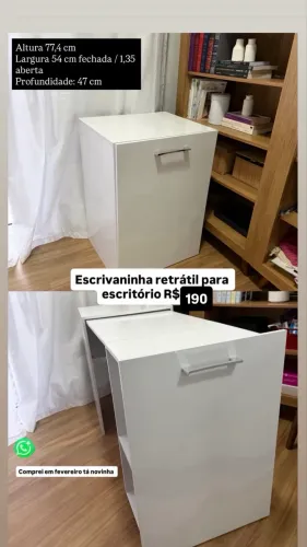 Vendo mesa de escritório retrátil 