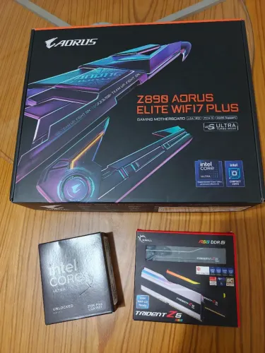 Kit ultra 270k plus Intel z890 aorus elite 32gb gskill 7200mhz