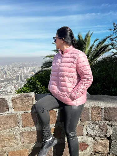 Jaqueta Rosa hering sem avarias 
