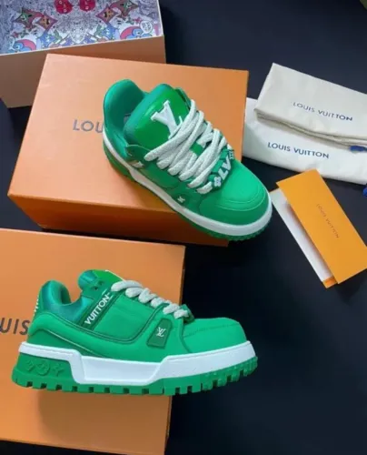 TÊNIS LV TRAINER GREEN SNEAKER