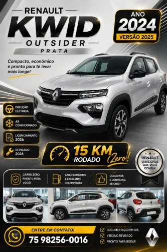 Renault Kwid Outsider 1.0 Flex 12V 5P Mec. 2025