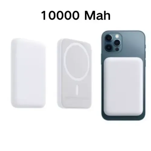 Carregador Portátil 10000Mah Sem fio Para iPhone Indução Magsafe Bateria Carga