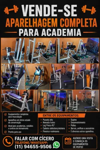 Vendendo academia completa usada
