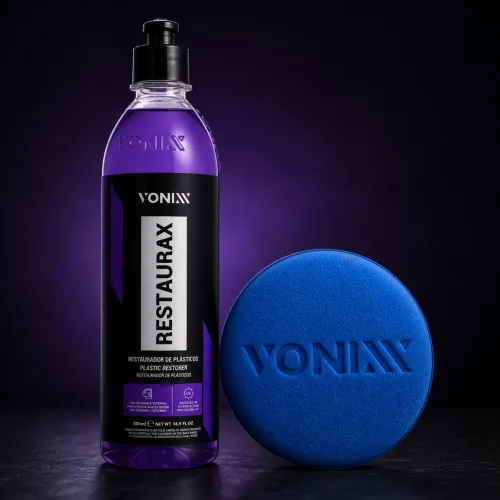 Restaurax - Revitalizador para Plástico Vonixx 500ml + Espuma Poliéster Pré Soft Vonixx