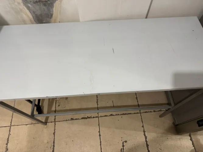 Mesa tampo inox 