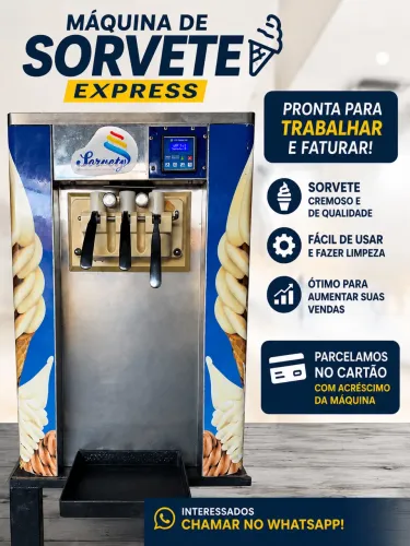 Máquina de sorvete expresso