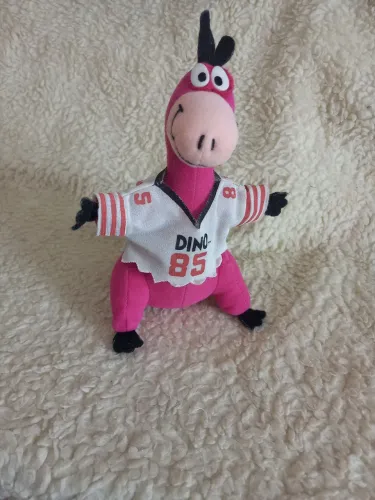 Pelúcia Retro - Dino Os Flintstones Com Camisa "Dino 85" - Anos 90