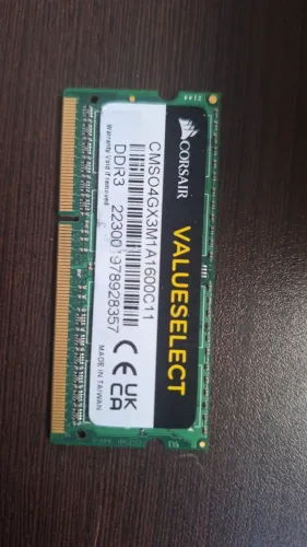 Memoria RAM 4G 1600Mhz DDR3 - Corsair - Notebook