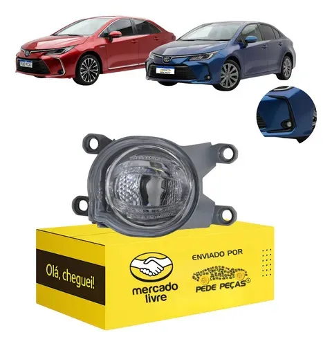 Farol Milha Toyota Corolla 2020 21 22 23 24 25 2026 Led Le Cristal