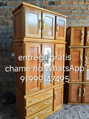 Guarda roupa espelhado de solteiro com maleiro entrega grátis