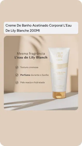 Creme pos banho acetinado