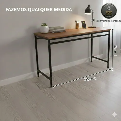 Mesa Aparador Multiuso Estilo Industrial 
