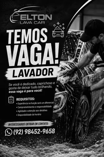 Vaga de lavador