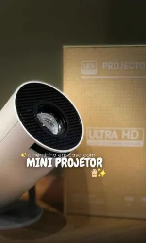 Projetor Portátil Reprodução de Filmes Séries Aplicativos e Android instalados