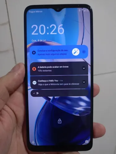 Moto É 22 com trinco mais funcionando perfeitamente