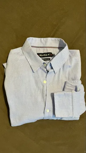Camisa beagle comfort fit azul M