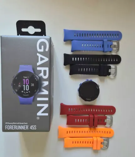 Garmin Forerunner 45s com película de proteção + pulseiras avulsas