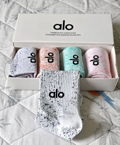 Kit com 5 pares meias alo