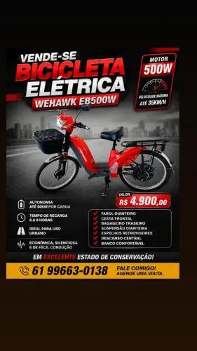 Vendo bicicleta elétrica