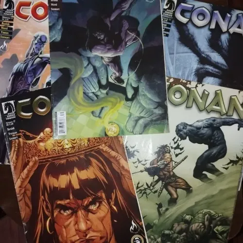 HQs Conan o Bárbaro volumes 4 19 21 27 39 - dark horse comics